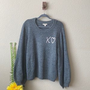 LC Lauren Conrad Balloon Sleeve Sweater